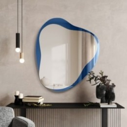 Lustro dekoracyjne 104x120 cm GIERADESIGN AMO niebieskie AMO/N/E