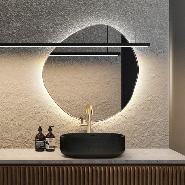 Lustro podświetlane 4000K 90 cm GIERADESIGN LAPIS z włącznikiem bezdotykowym LAP/LED/90/4000K