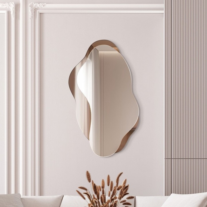Lustro dekoracyjne 78x130 cm GIERADESIGN LIBIDO brązowe LIB/BR/E