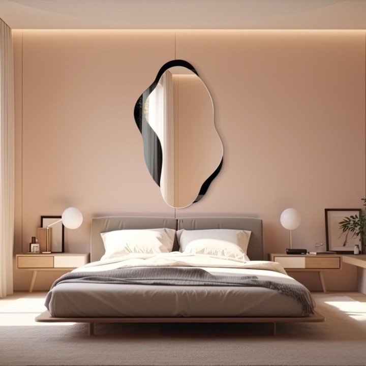 Lustro dekoracyjne 60x100 cm GIERADESIGN LIBIDO czarne LIB/B/B
