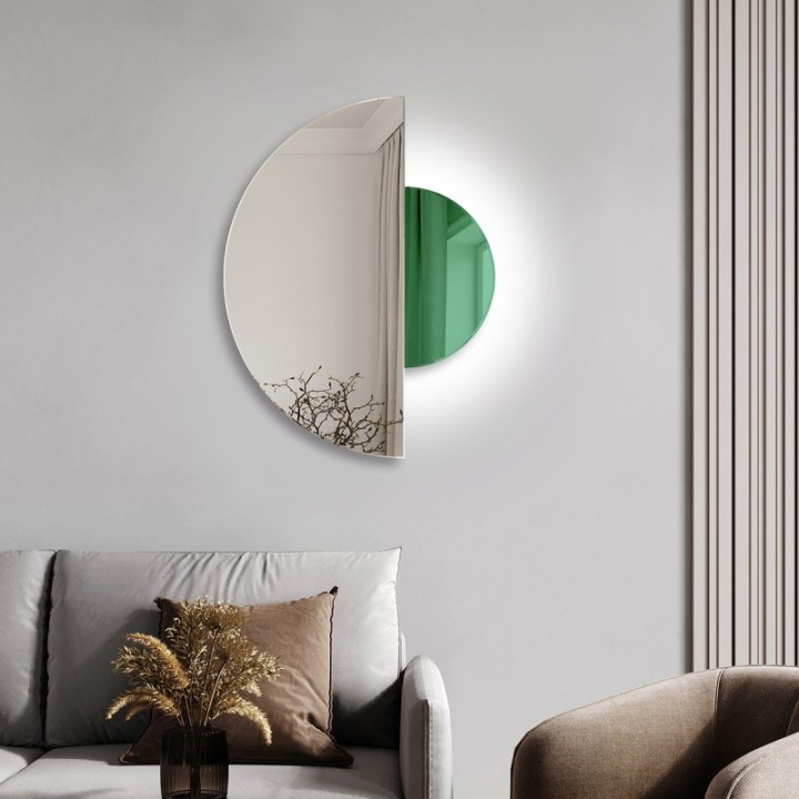 Lustro podświetlane 3000K 90x67,5 cm GIERADESIGN LUNA zielone LNA/LED/GR/90x67/3000K/BZ