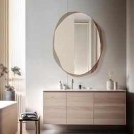 Lustro 76x100 cm GIERADESIGN OSMO brązowe OSM/BR/C