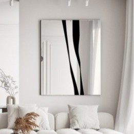 Lustro 80x100 cm GIERADESIGN SMUGA czarne SMU/B/B