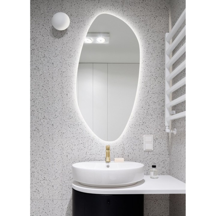 Lustro podświetlane 60x120 cm GIERADESIGN ROCO ELONG 3000 K z włącznikiem ROC/EL/L/B/3000k