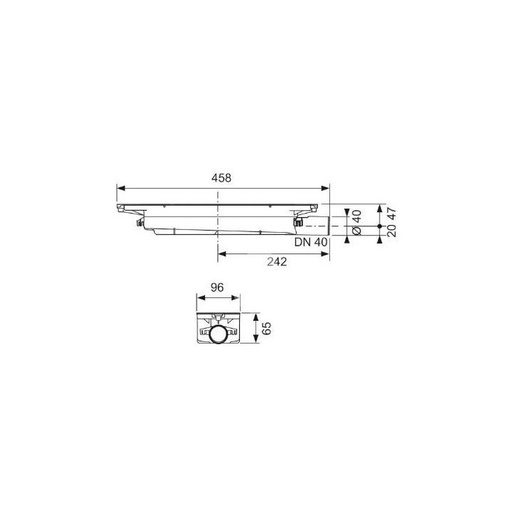 Odpływ liniowy TECEdrainprofile 800mm stal szczotkowana 670800
