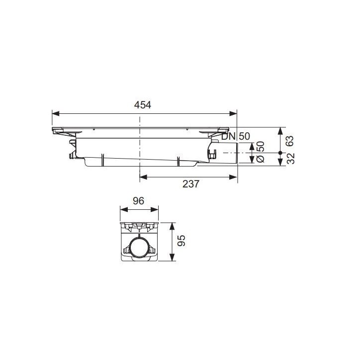 Odpływ liniowy TECEdrainprofile 800mm stal szczotkowana 670800
