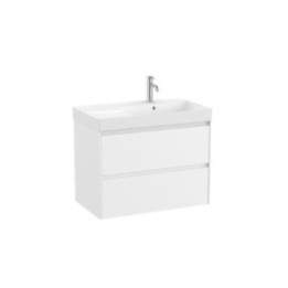 Zestaw łazienkowy UNIK z 2 szufladami 80x46x64,5 cm ROCA ONA prawy biały mat A851690509