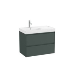Zestaw łazienkowy UNIK z 2 szufladami 80x46x64,5 cm ROCA ONA lewy ciemny zielony mat A851692513