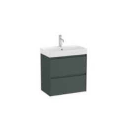 Zestaw łazienkowy UNIK Compacto z 2 szufladami 60x36x64,5 cm ROCA ONA ciemny zielony mat A851684513