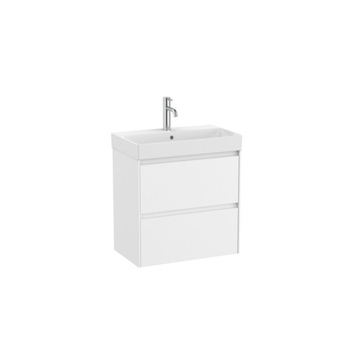 Zestaw łazienkowy UNIK Compacto z 2 szufladami 60x36x64,5 cm ROCA ONA biały mat A851684509