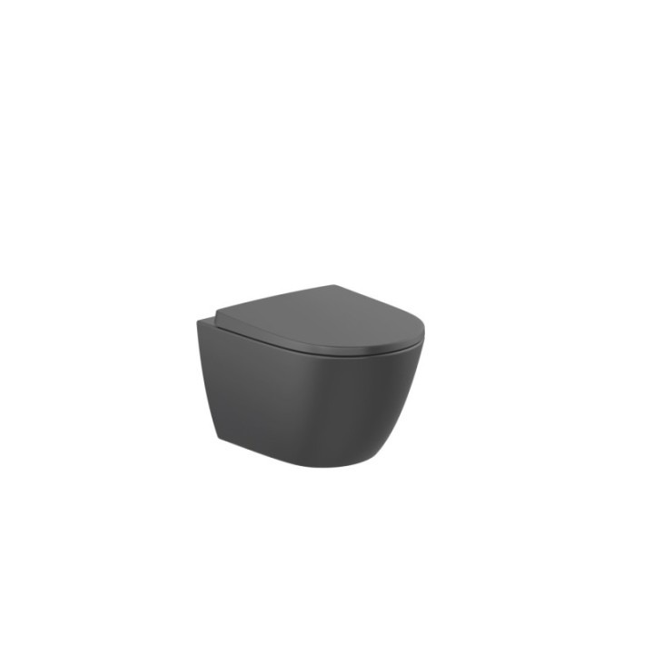 Miska WC podwieszana Compacto Rimless ROCA ONA czarny mat A346688080