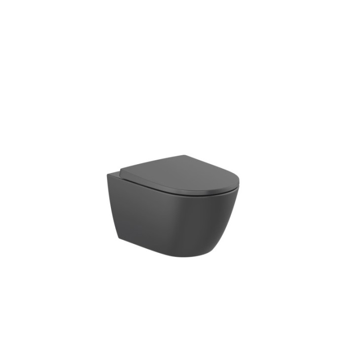 Miska WC podwieszana Rimless ROCA ONA czarny mat A346687080