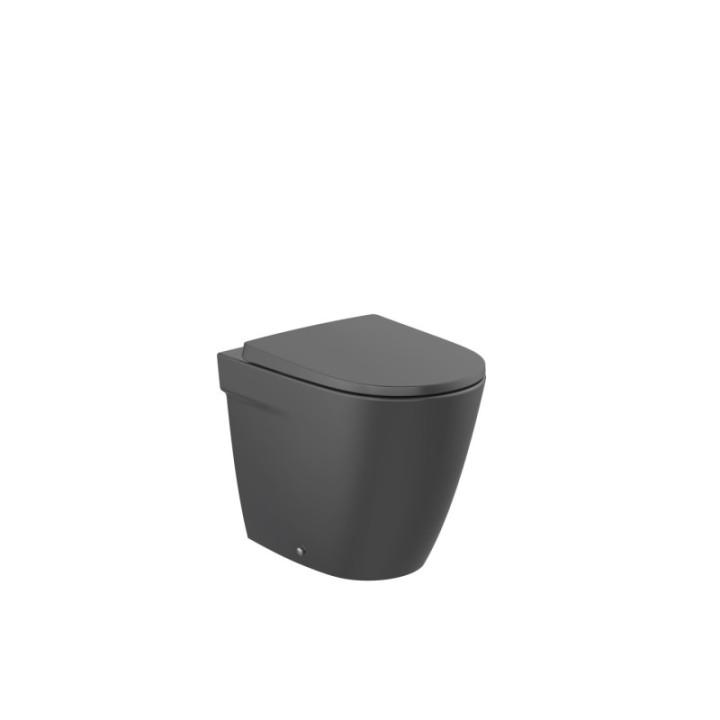 Miska WC stojąca przyścienna Rimless ROCA ONA czarny mat A347687080