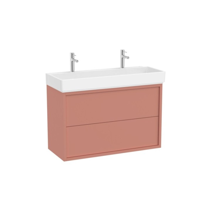 Zestaw szafka z umywalką UNIK z 2 szufladami 100x43x60 cm ROCA TURA terakota A852036560