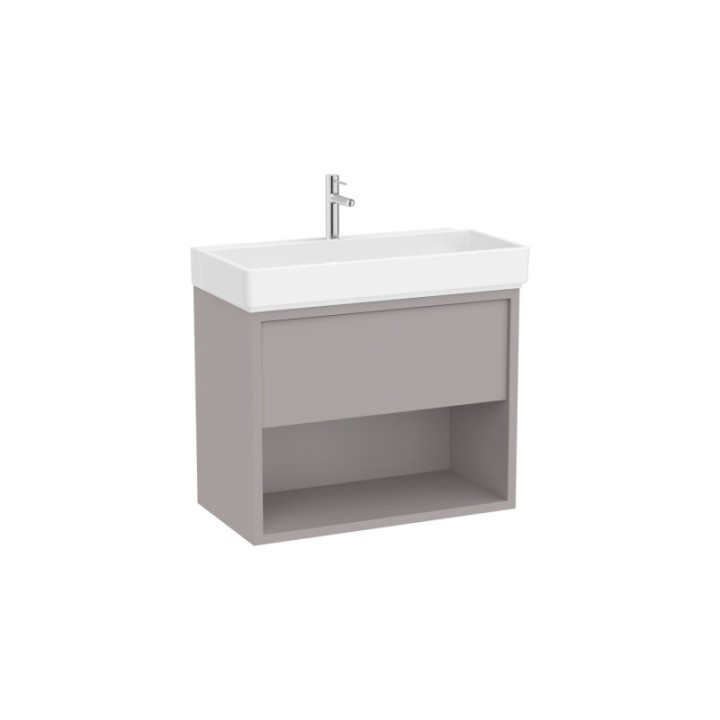 Zestaw szafka z umywalką UNIK z 1 szufladą 80x43x60 cm ROCA TURA szlachetny szary A852030559