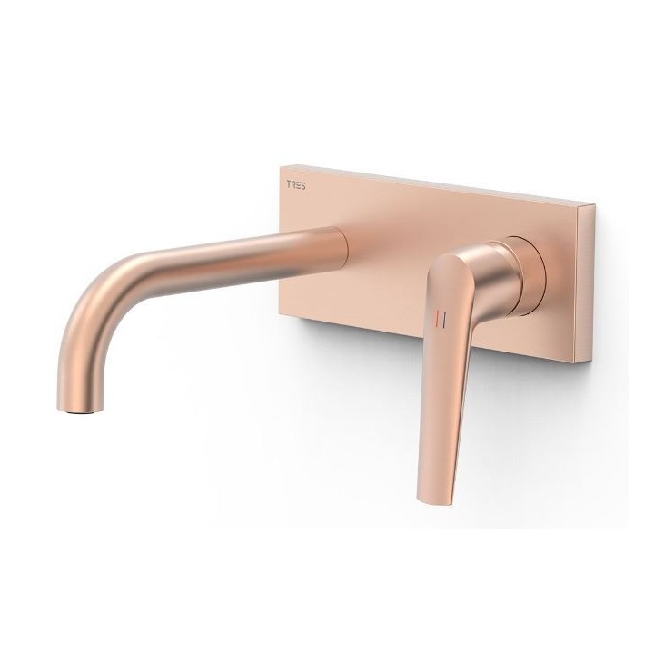 Bateria jednouchwytowa TRES FUJI podtynkowa umywalkowa wylewka 180 mm stal 28130003AC