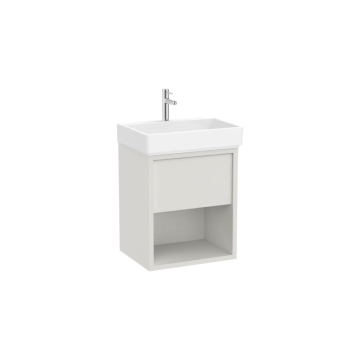 Zestaw szafka z umywalką UNIK z 1 szufladą 55x43x60 cm ROCA TURA biały mat A852024558