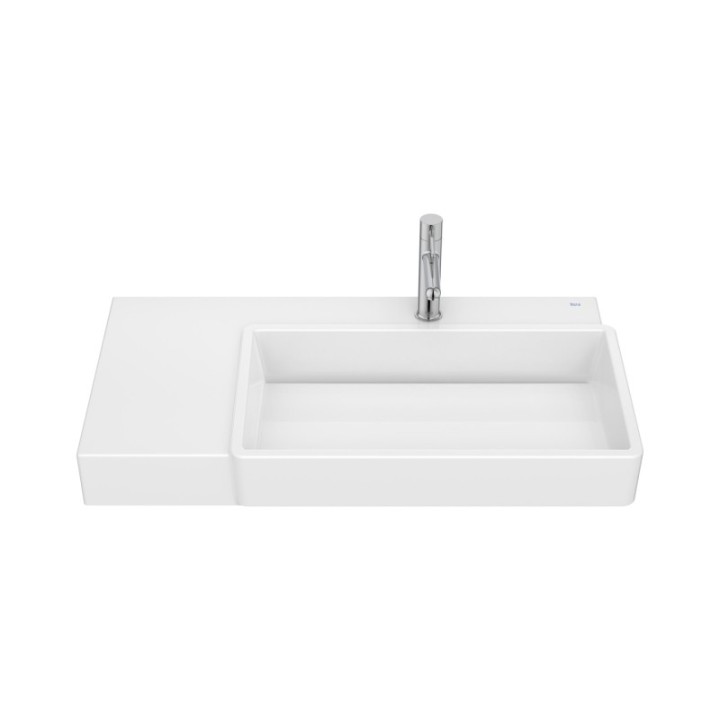 Umywalka ścienna 80x43x15 cm ROCA TURA prawa z otw. biała A327696000