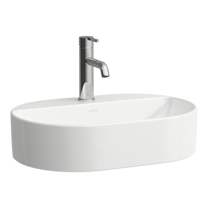 Umywalka nablatowa 55x38 cm LAUFEN SAVOY z otw. z przelewem biała H8129450001041