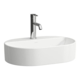 Umywalka nablatowa 55x38 cm LAUFEN SAVOY z otw. bez przelewu biała H8129450001111