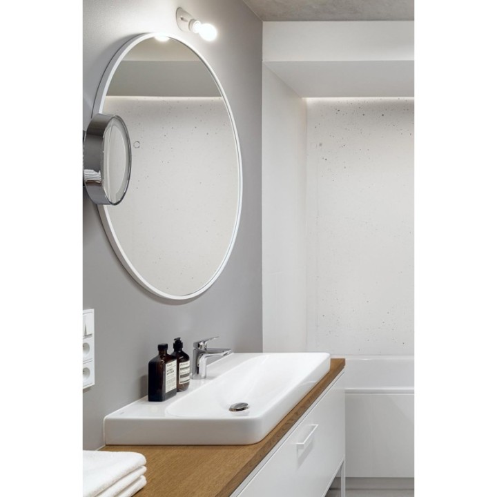 LUSTRO SCANDI – OKRĄGŁE W BIAŁEJ RAMIE 70cm GieraDesign SCD/W/70