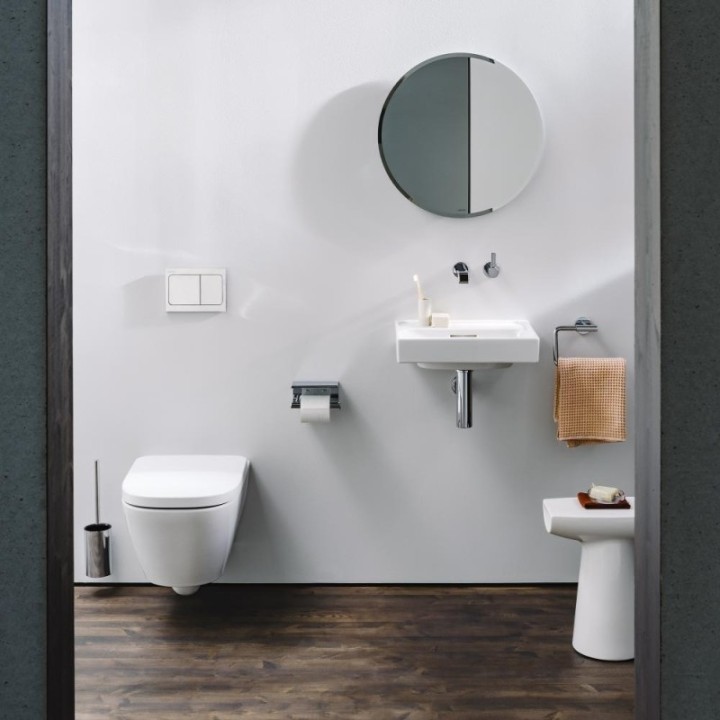 Miska WC silent flush 370x545 mm LAUFEN KARTELL rimless biała H8213310000001