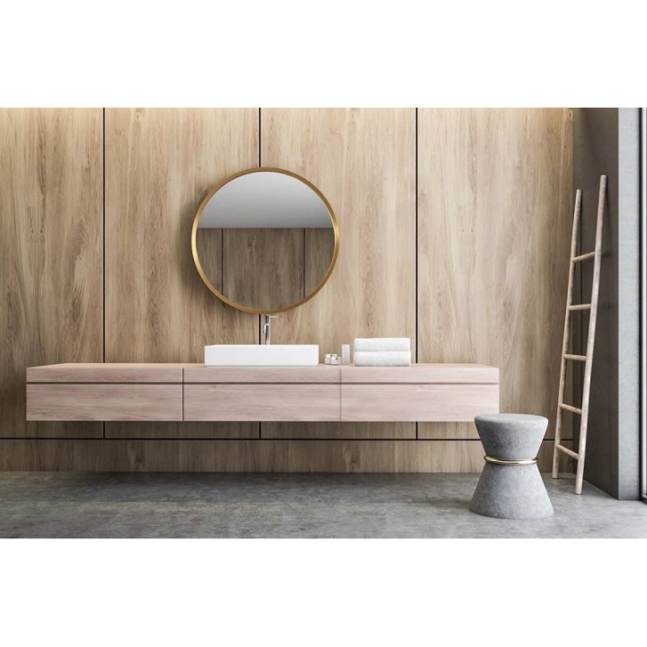 LUSTRO SCANDI – OKRĄGŁE W ZŁOTEJ RAMIE 70cm GieraDesign SCD/G/70