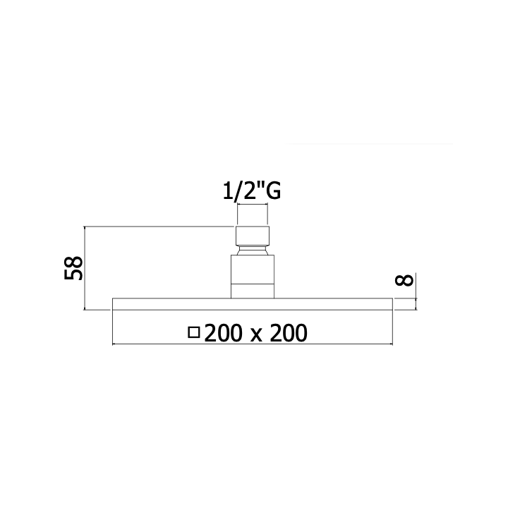 Zestaw natryskowy podtynkowy 400 mm PAFFONI TANGO czarny mat TA015ZSC3A.NO