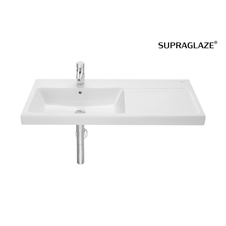Umywalka ścienna asymetryczna lewa 100x46 cm ROCA GAP z otw. supraglaze A3270MBS00