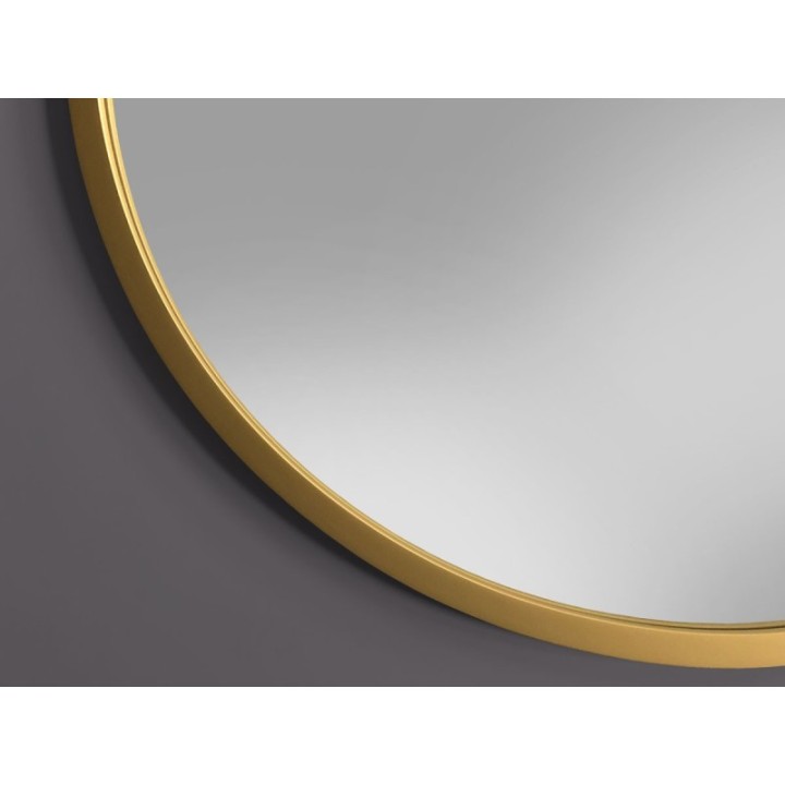 LUSTRO SCANDI – OKRĄGŁE W ZŁOTEJ RAMIE 80cm GieraDesign SCD/G/80