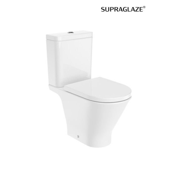 Miska WC do kompaktu Rimless 65,5 cm ROCA GAP ROUND supraglaze A3420N8S00