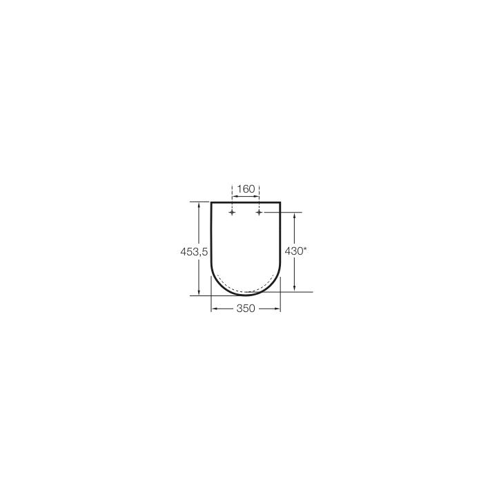 Deska WC Duroplast ROCA GAP SQUARE biała A801470002