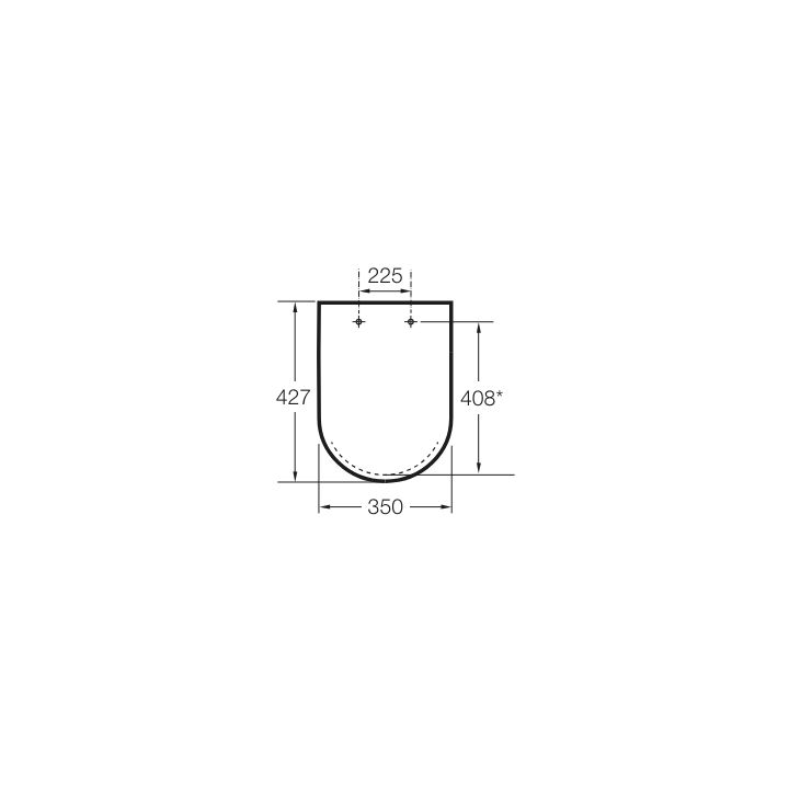 Deska WC wolnoopadająca Supralit ROCA GAP SQUARE COMPACTO biała A80173200B