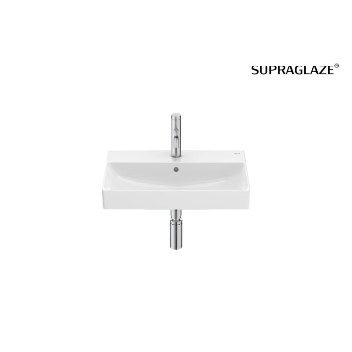 Umywalka ścienna Fineceramic 60x36 cm ROCA ONA z otw. supraglaze A327684S00