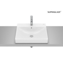Umywalka blatowa Fineceramic 50x45 cm ROCA ONA z otw. supraglaze A32768LS00