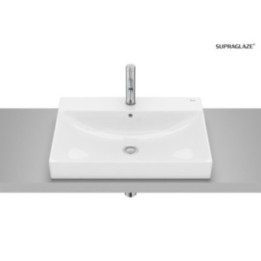 Umywalka blatowa Fineceramic 60x45 cm ROCA ONA z otw. supraglaze A32768NS00