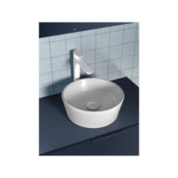 Umywalka nablatowa 35 cm ROCA OPTICA bez otw. biały połysk A327B15000