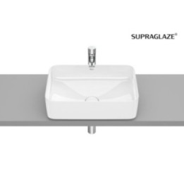 Umywalka nablatowa 50x37 cm ROCA INSPIRA SQUARE bez otw. supraglaze A327530S00