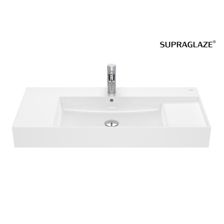 Umywalka ścienna 100x49 cm ROCA INSPIRA SQUARE z otw. supraglaze A32752AS00