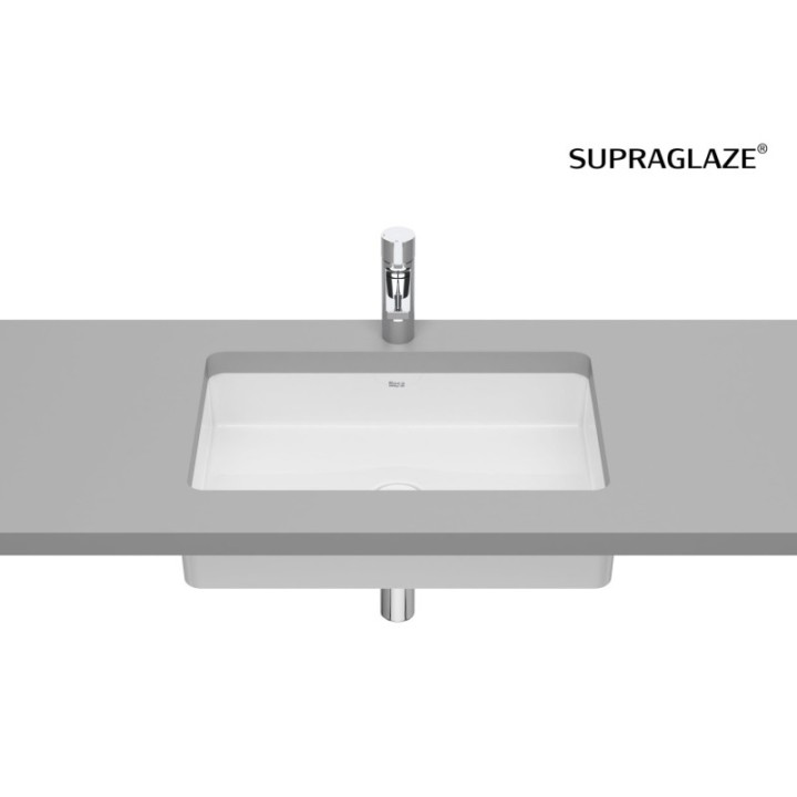Umywalka podblatowa 54x32 cm ROCA INSPIRA SQUARE bez otw. supraglaze A327535S00