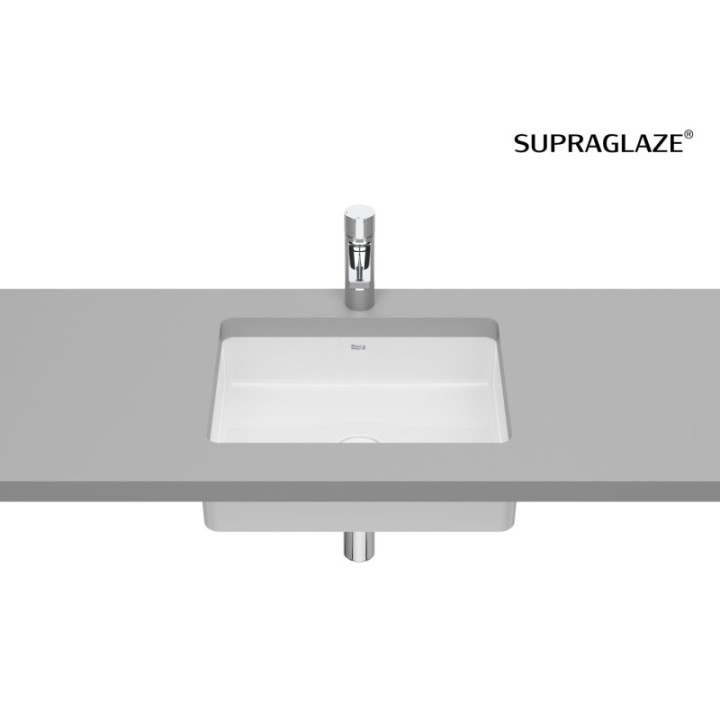Umywalka podblatowa 43x32 cm ROCA INSPIRA SQUARE bez otw. supraglaze A327536S00