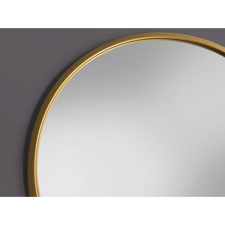 LUSTRO SCANDI – OKRĄGŁE W ZŁOTEJ RAMIE 90cm GieraDesign SCD/G/90