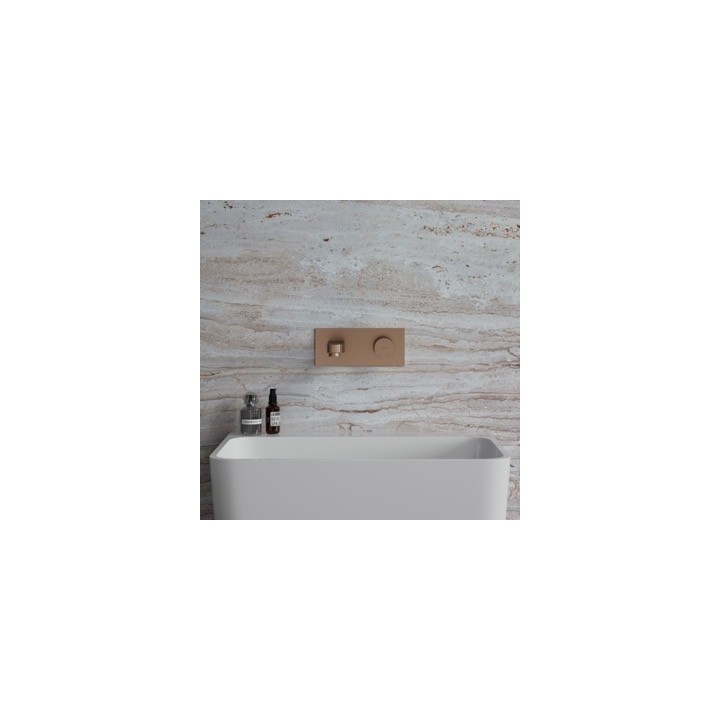 Bateria umywalkowa podtynkowa OMNIRES CONTOUR miedź szczotkowana CT8015CPB