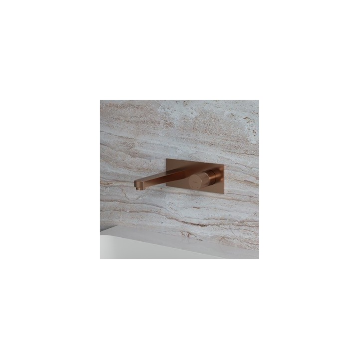Bateria umywalkowa podtynkowa OMNIRES CONTOUR miedź szczotkowana CT8015CPB