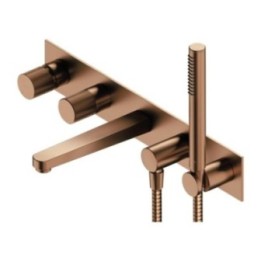 Bateria wannowa 5-otworowa podtynkowa OMNIRES CONTOUR miedź szczotkowana CT8037/1CPB