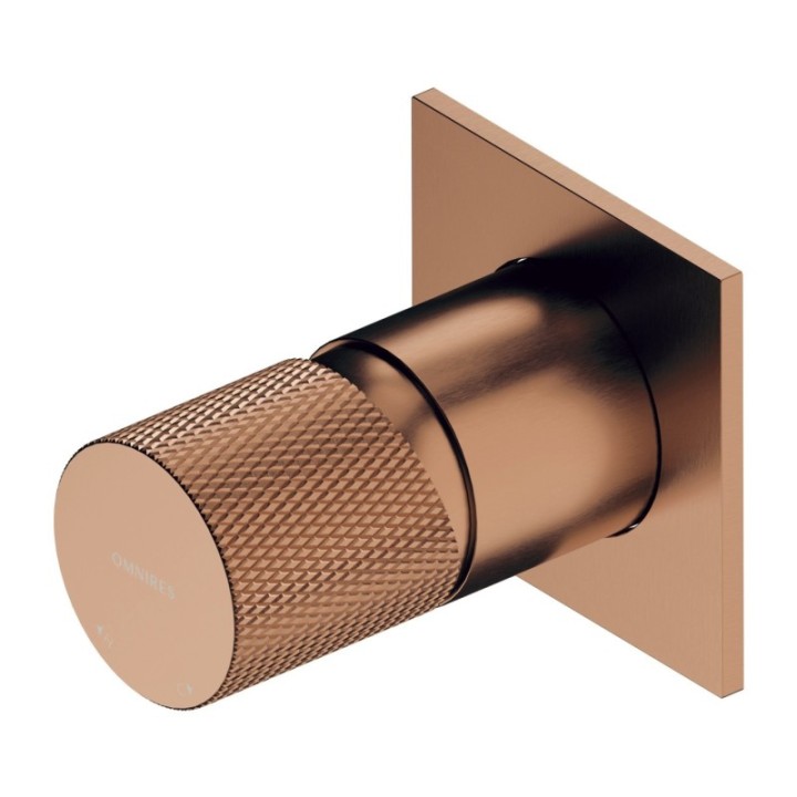 Bateria natryskowa podtynkowa OMNIRES CONTOUR miedź szczotkowana CT8045CPB
