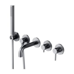 Bateria wannowa 5-otworowa podtynkowa OMNIRES Y nikiel Y1237-1SNI
