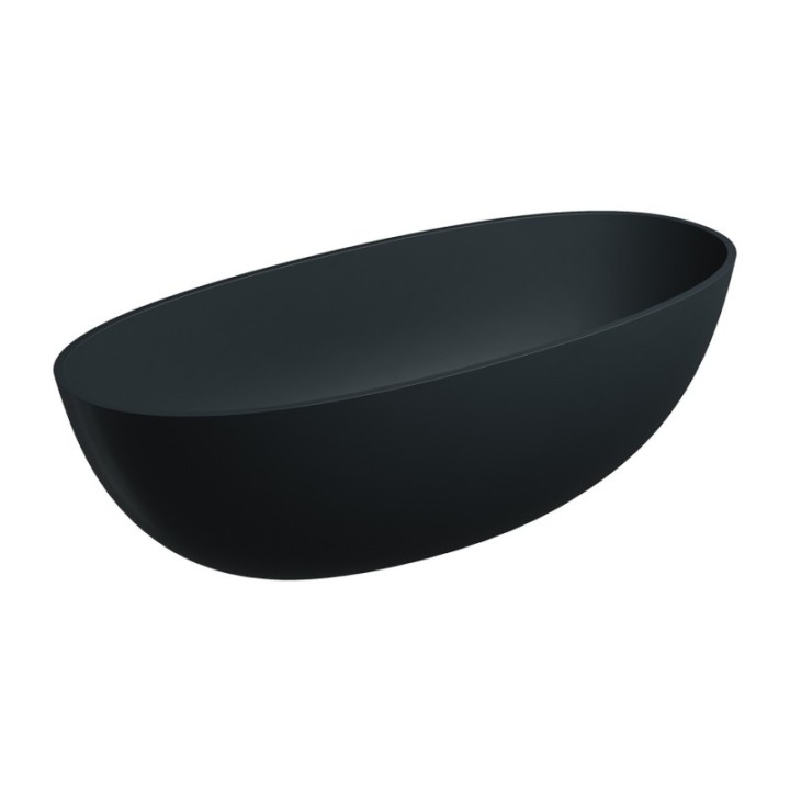 Wanna wolnostojąca 175x78 cm OMNIRES SHELL M+ black lava SHELL175WWBLV