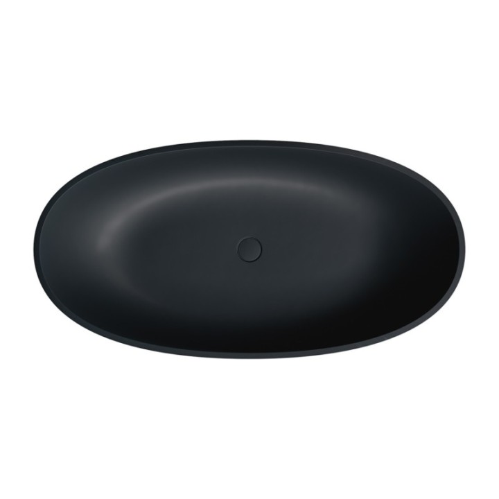 Wanna wolnostojąca 148x75 cm OMNIRES SHELL M+ black lava SHELL148WWBLV