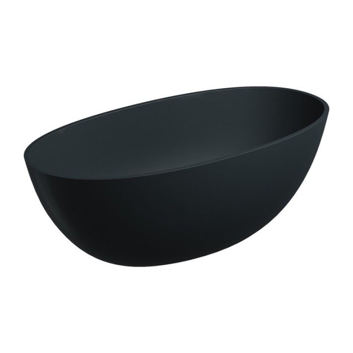 Wanna wolnostojąca 148x75 cm OMNIRES SHELL M+ black lava SHELL148WWBLV